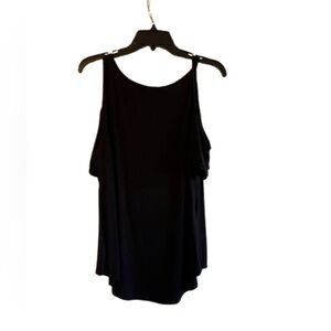Rock & republic black cold shoulder top